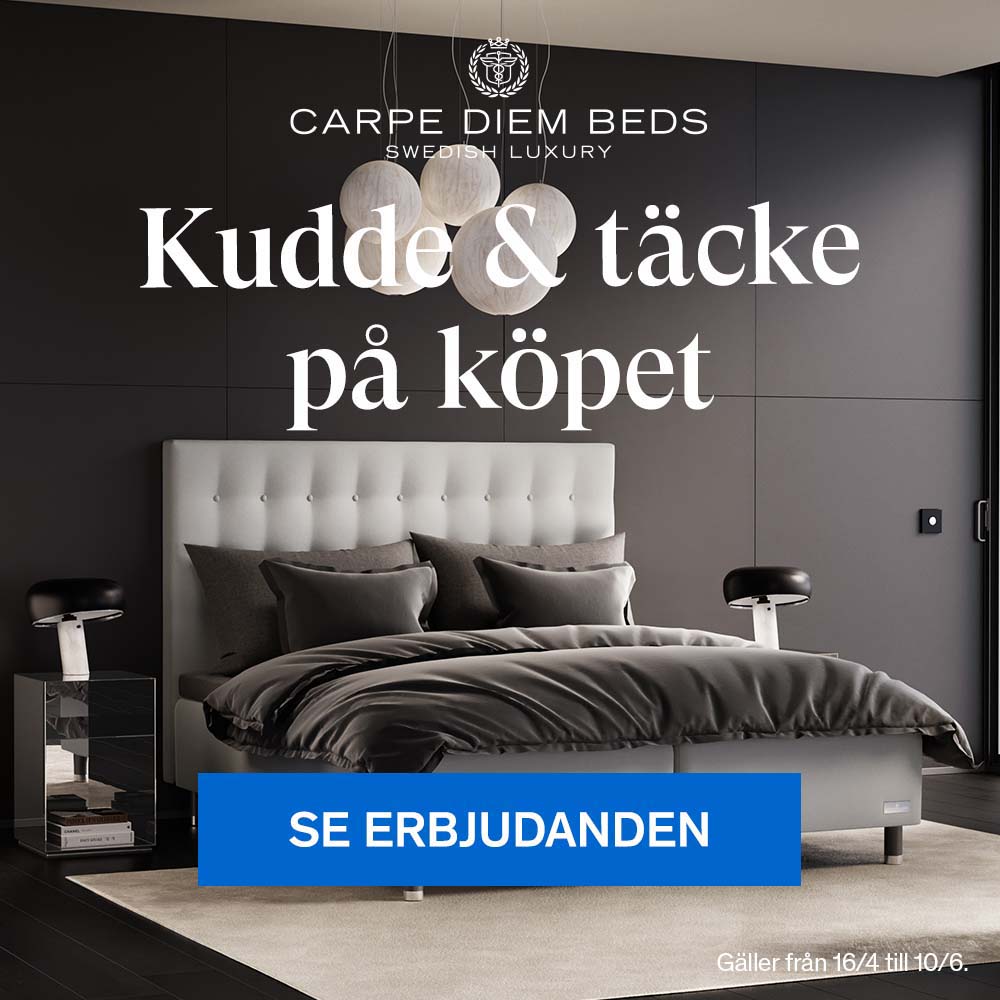 Kudde och täcke på köpet vid köp av Carpe Diem säng